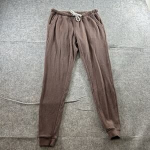 Aerie Joggers Womens 2XS Waffle Knit Lounge Brown Pants